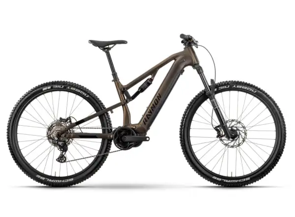 Raymon Trailray 120 Pro full suspension e-bike Tenmokubrown