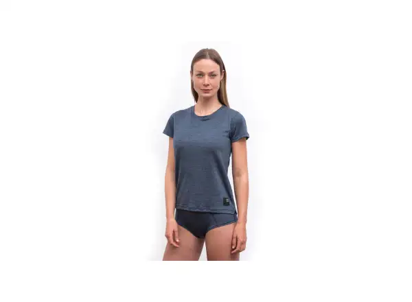 Sensor Merino Lite women's functional shirt short sleeve Mottled Blue