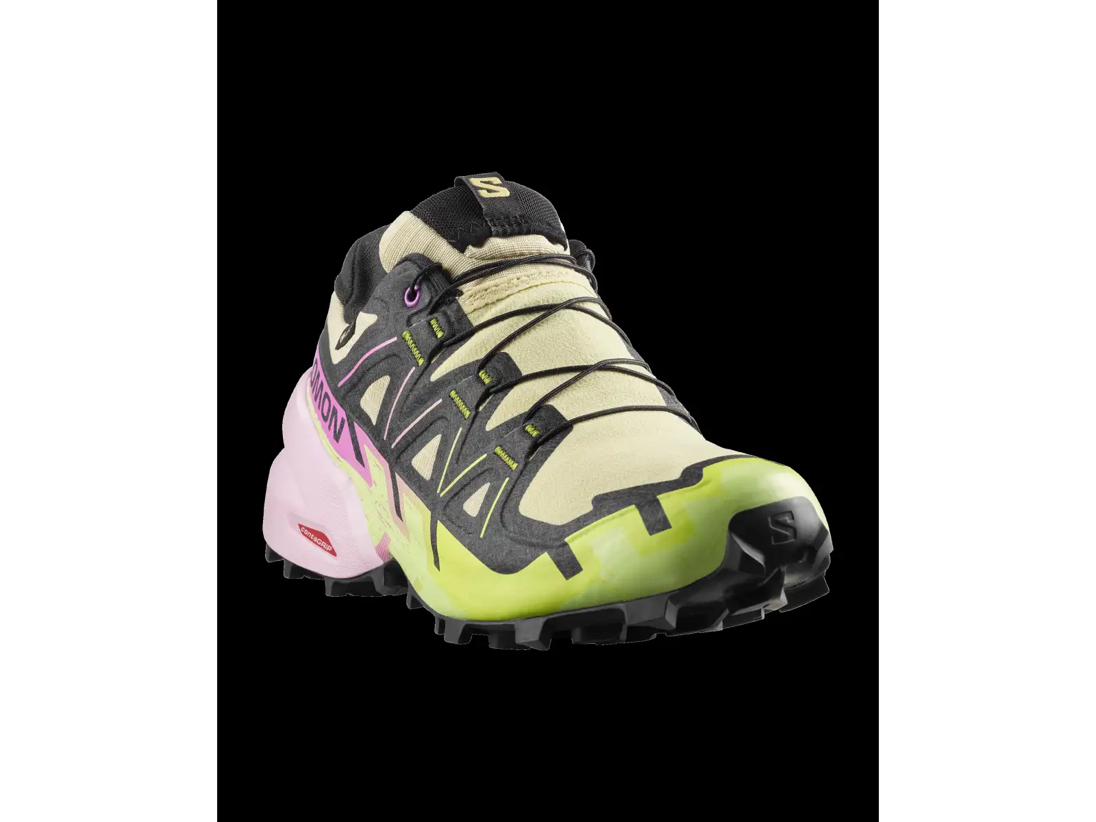 Salomon Speedcross6 GTX women's running shoes Bog/Dawn Pink/Acid Lime