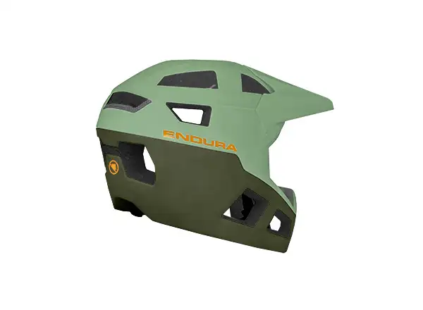 Endura SingleTrack Full Face MIPS helmet Olive Green