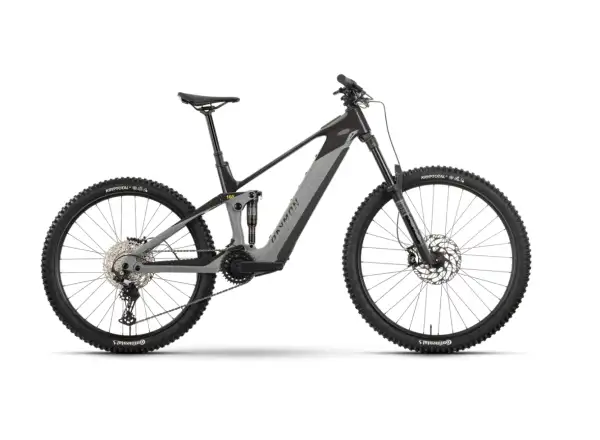 Raymon Tarok full suspension e-bike Grey sparkle/Carbon/Citron