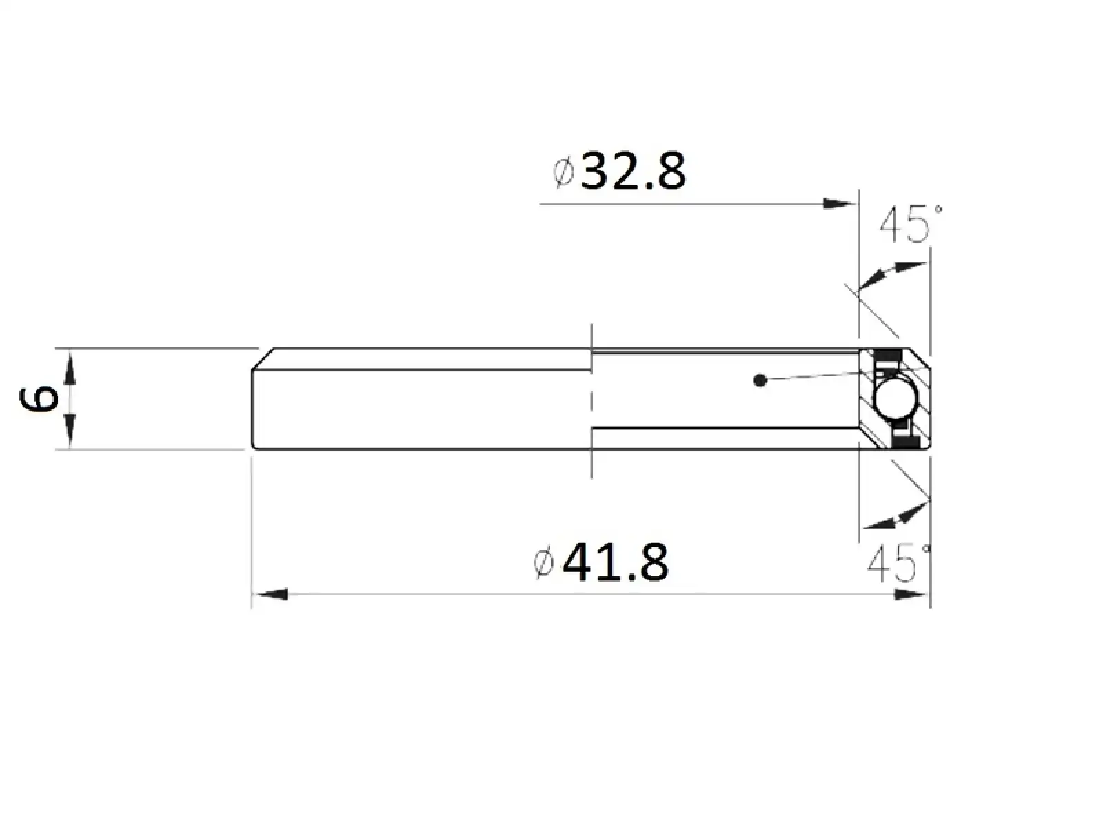FSA ACB MR136 bearing 45x45 1 1/8"
