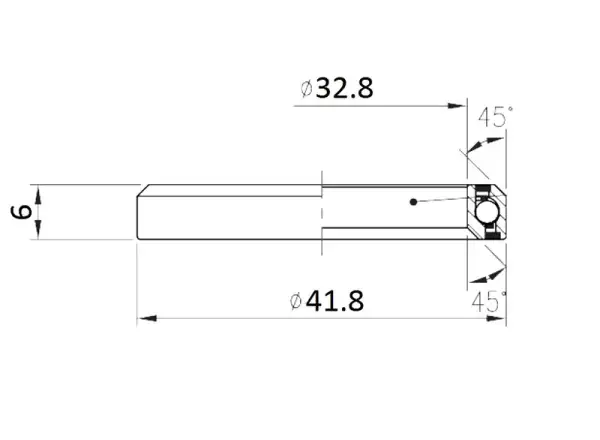 FSA ACB MR136 bearing 45x45 1 1/8"