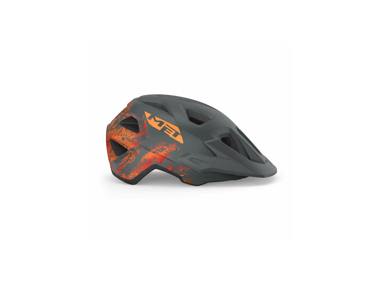MET Eldar junior helmet grey/orange size Uni (52-57 cm)