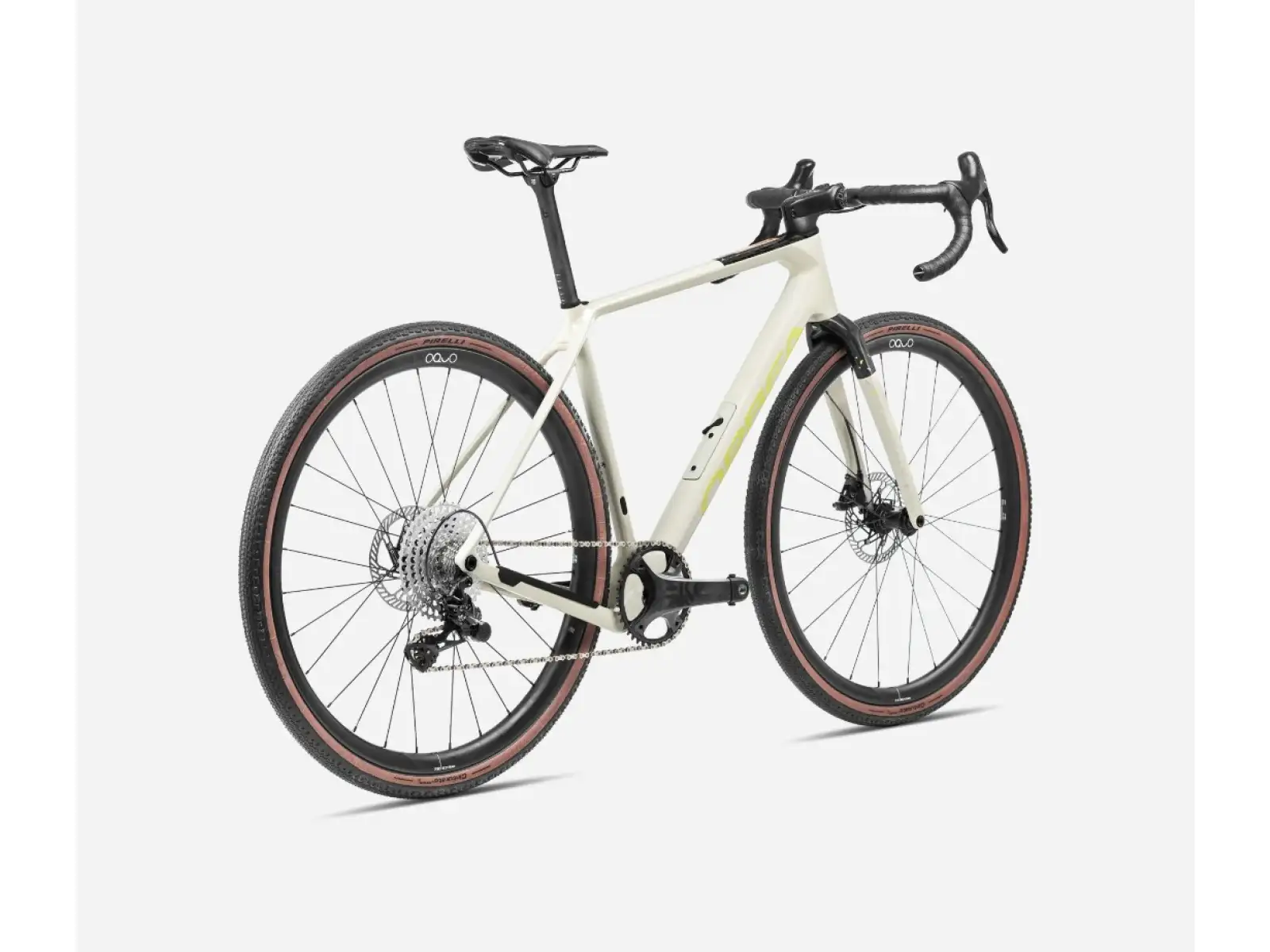Orbea Terra M21eTEAM 1X Gravel Bike Ivory White/Spicy Lime