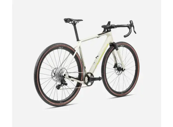Orbea Terra M21eTEAM 1X Gravel Bike Ivory White/Spicy Lime
