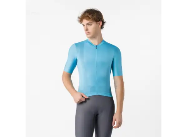 Castelli Espresso 2 men's jersey short sleeve Neon Cobalt