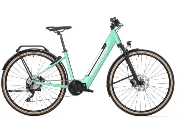 Rock Machine Crossride INT e425 Lady Touring e-bike Light Mint/White