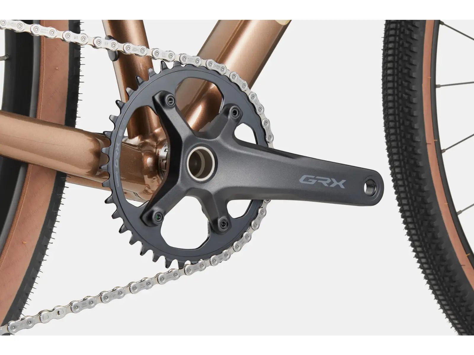 Cannondale Topstone CAAD 1 GRX 1X gravel bike Platinum Bronze