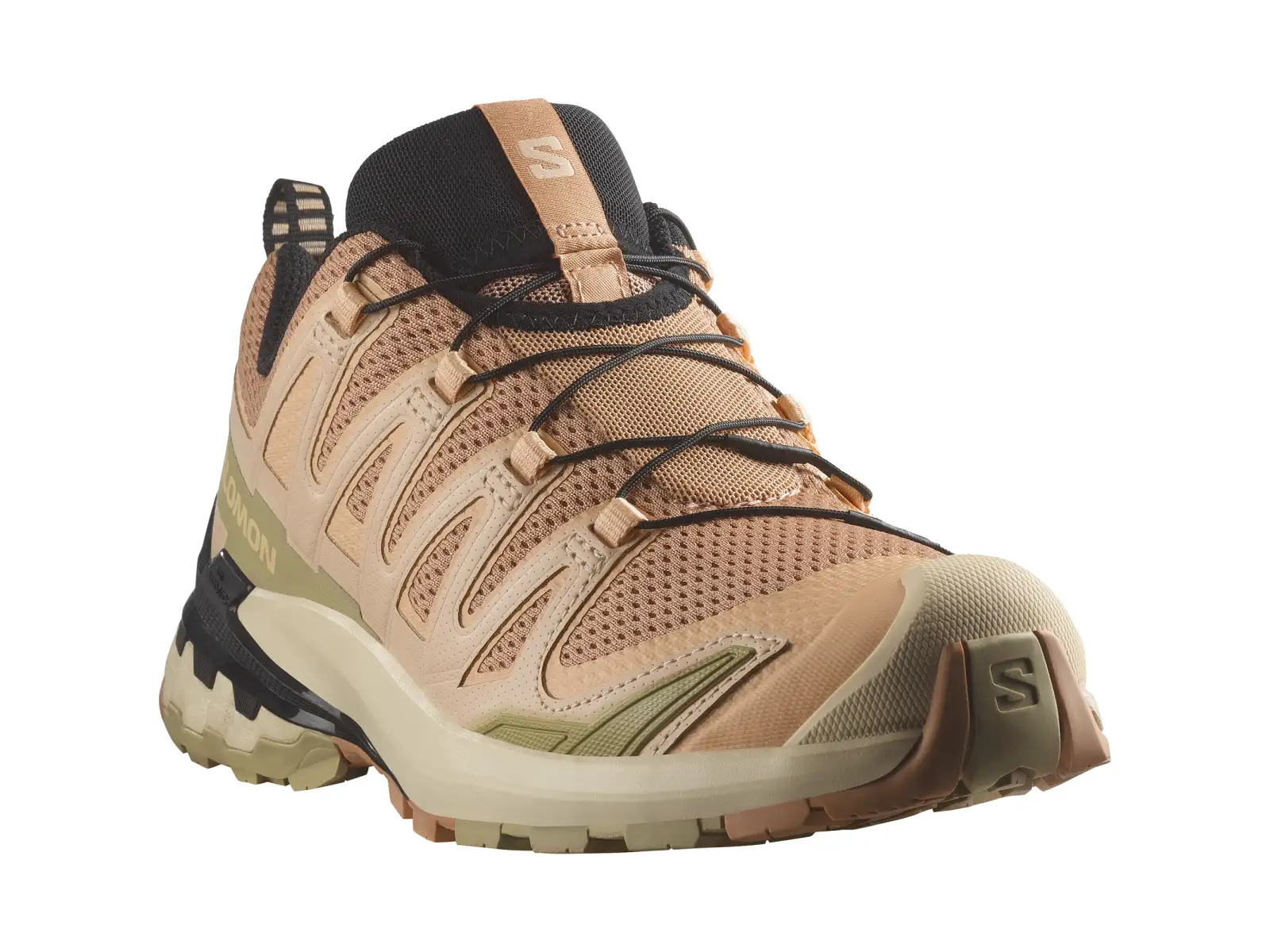 Salomon XA PRO 3D V9 women's running shoes Cork/Peach Fuzz/Sponge