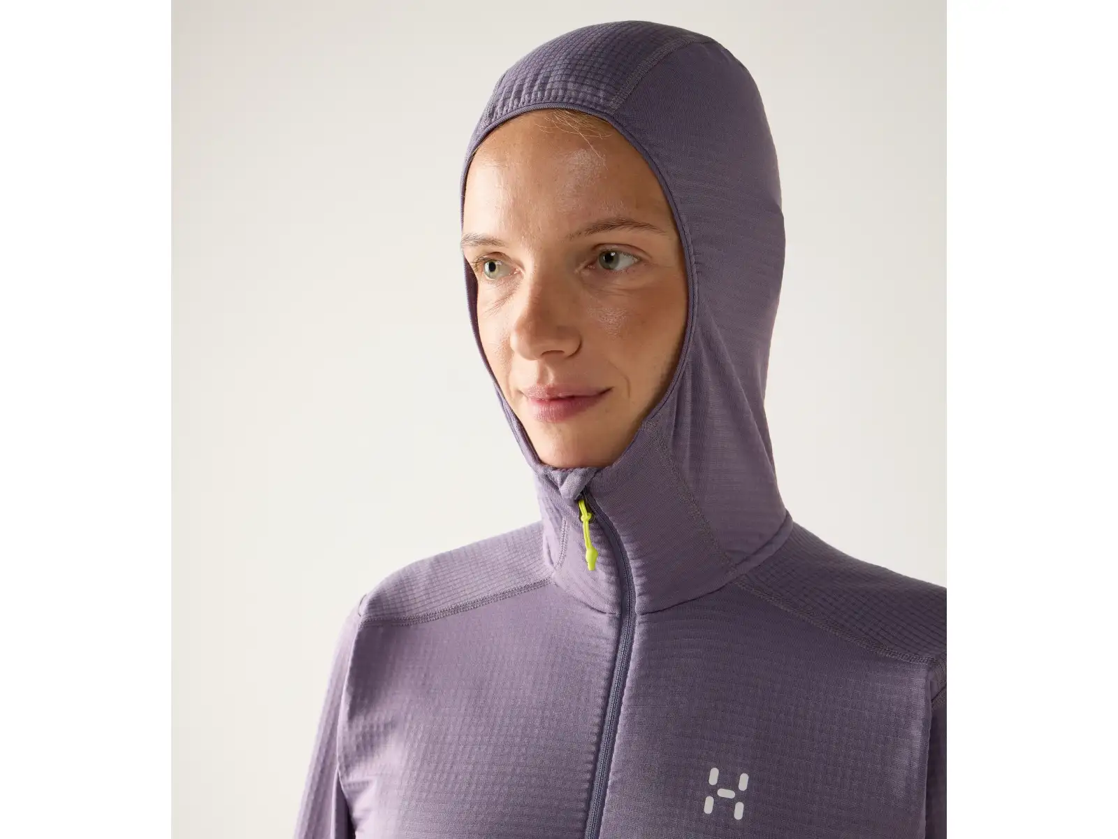 Haglöfs L.I.M Mid Multi Hood women's hooded sweatshirt Purple Fog