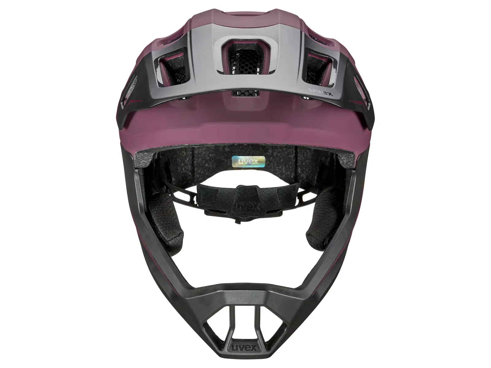 Uvex React JR Fullface MTB helmet Cranberry matt