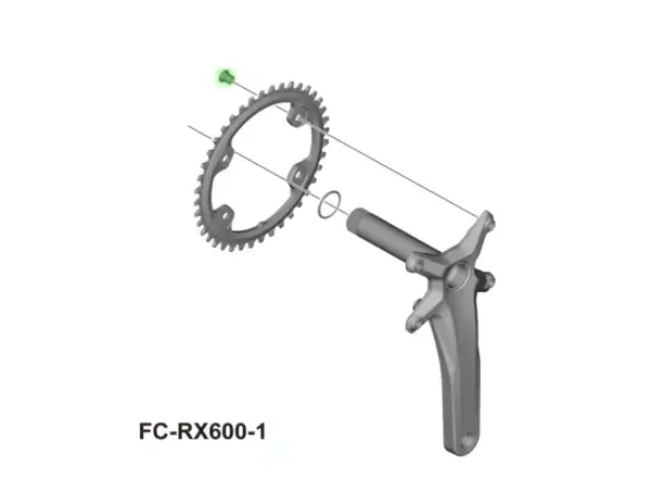 Shimano set of screws for crankset chainring FC-RX600