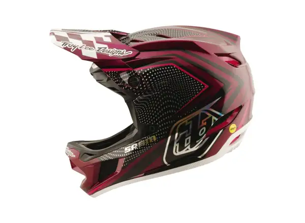 Troy Lee Designs x SRAM D4 Carbon helmet Radioscape Black/Berry