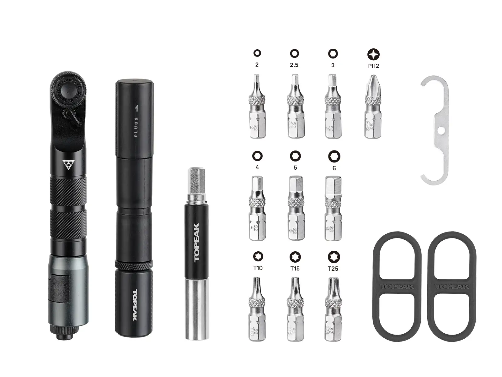 Topeak Ratchet'n Roll Pro tool kit with ratchet 17 functions Black