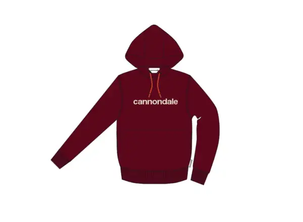 Cannondale Lifestyle Hoodie unisex sweatshirt Burgundy/Carrot