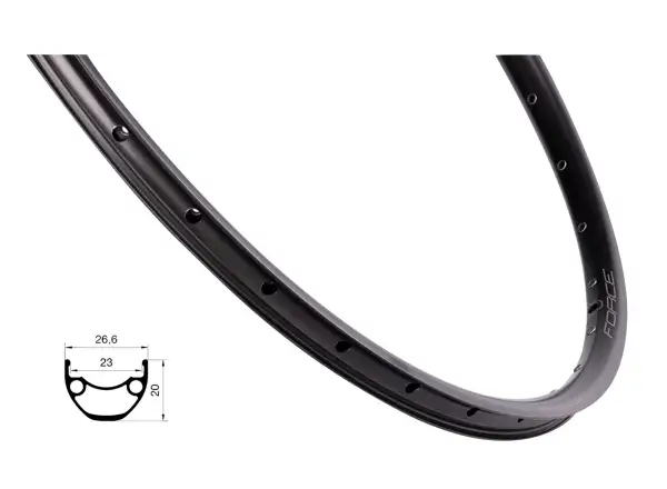 Force XC Disc 622x23 32 holes rim black