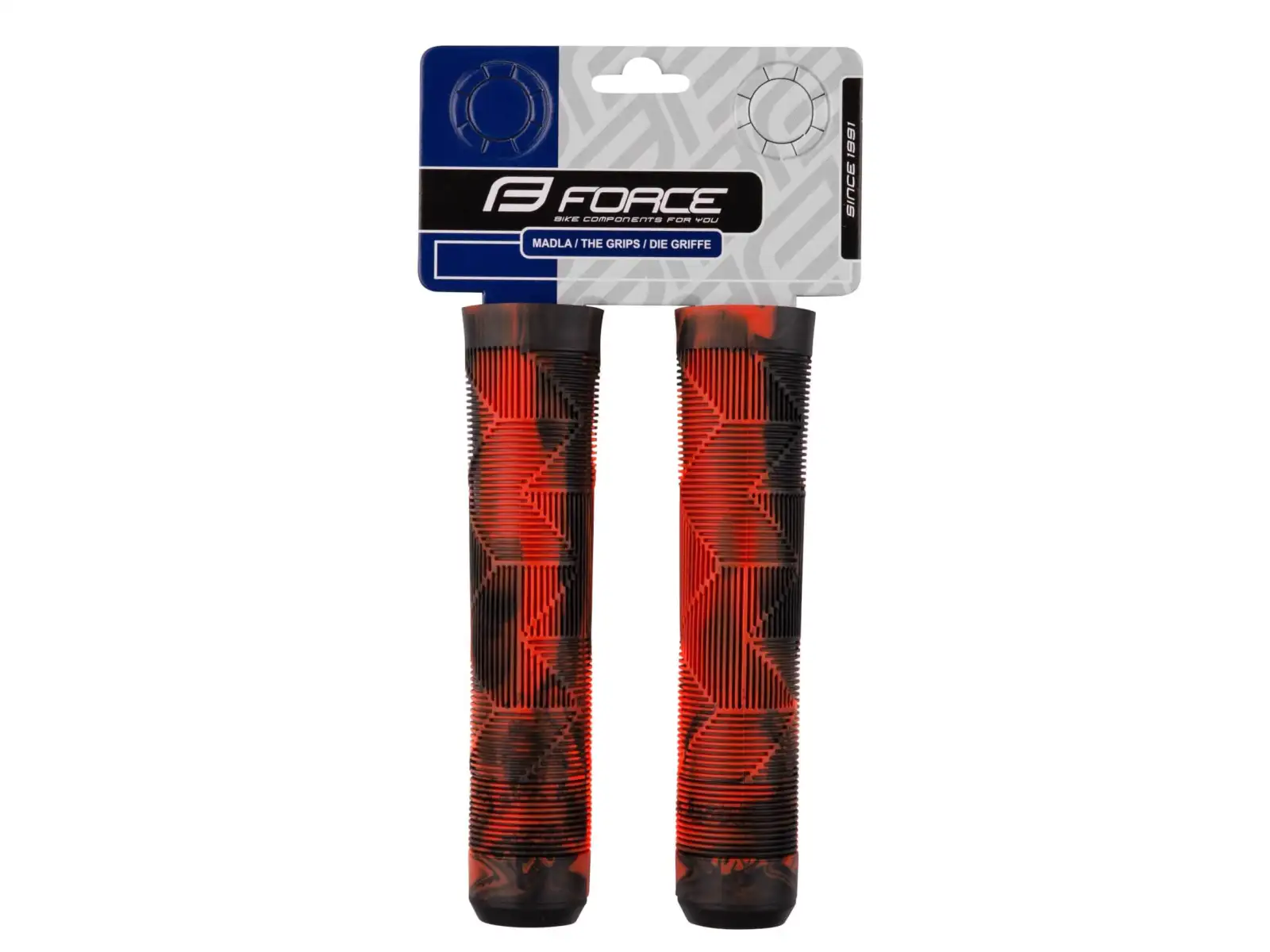 Foce BMX145 rubber grips black/red