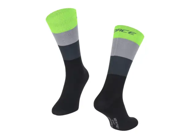 Force Rainbow cycling socks black/fluo