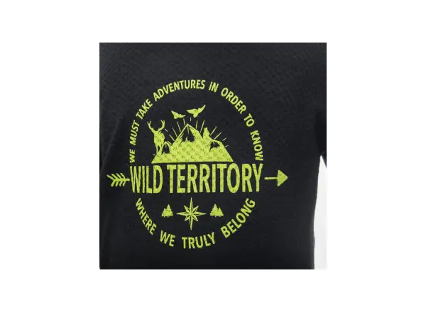 Sensor Merino DF Territory children's long sleeve shirt black
