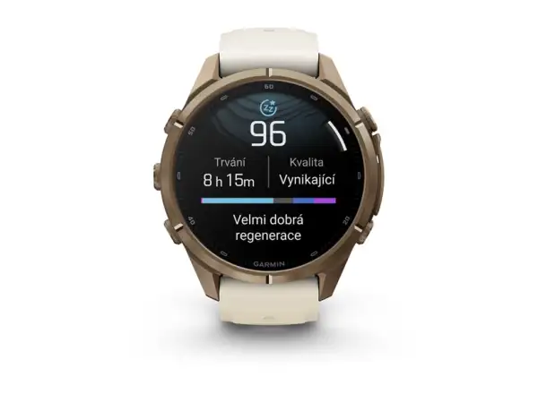 Garmin fenix 9 Pro inReach 43 mm smart watch Autumn gold titanium/Cream/french gray