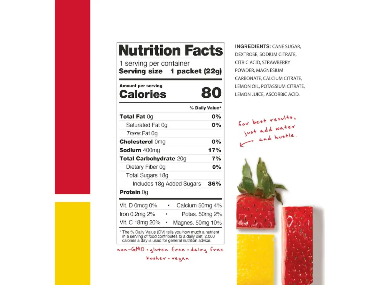 Skratch Labs Hydration Sport Drink Mix isotonic drink 440 g Strawberry Lemonade