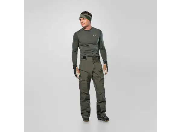 Salewa Sella 3L Powertex men's pants Dark Olive