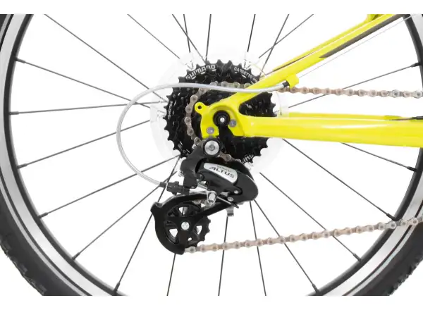 Rock Machine Thunder 24 Gloss Radioactive Yellow/Black/Dark Grey children's bike