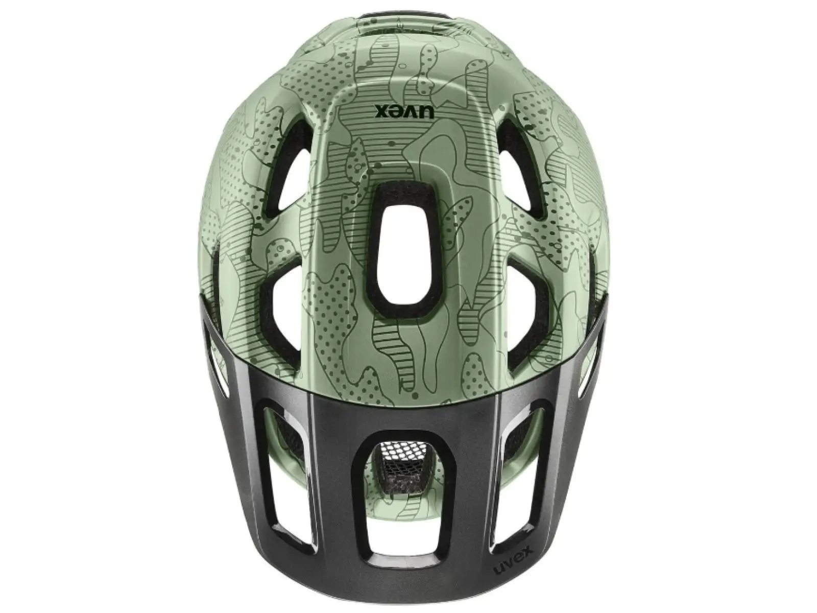 Uvex React Jr. children's helmet Moss Green/Altim Matt