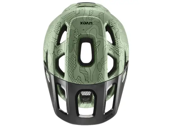 Uvex React Jr. children's helmet Moss Green/Altim Matt