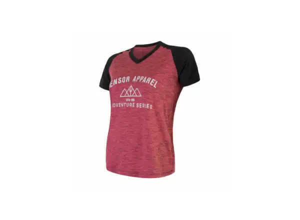 Sensor Charger women's jersey short sleeve pink/black