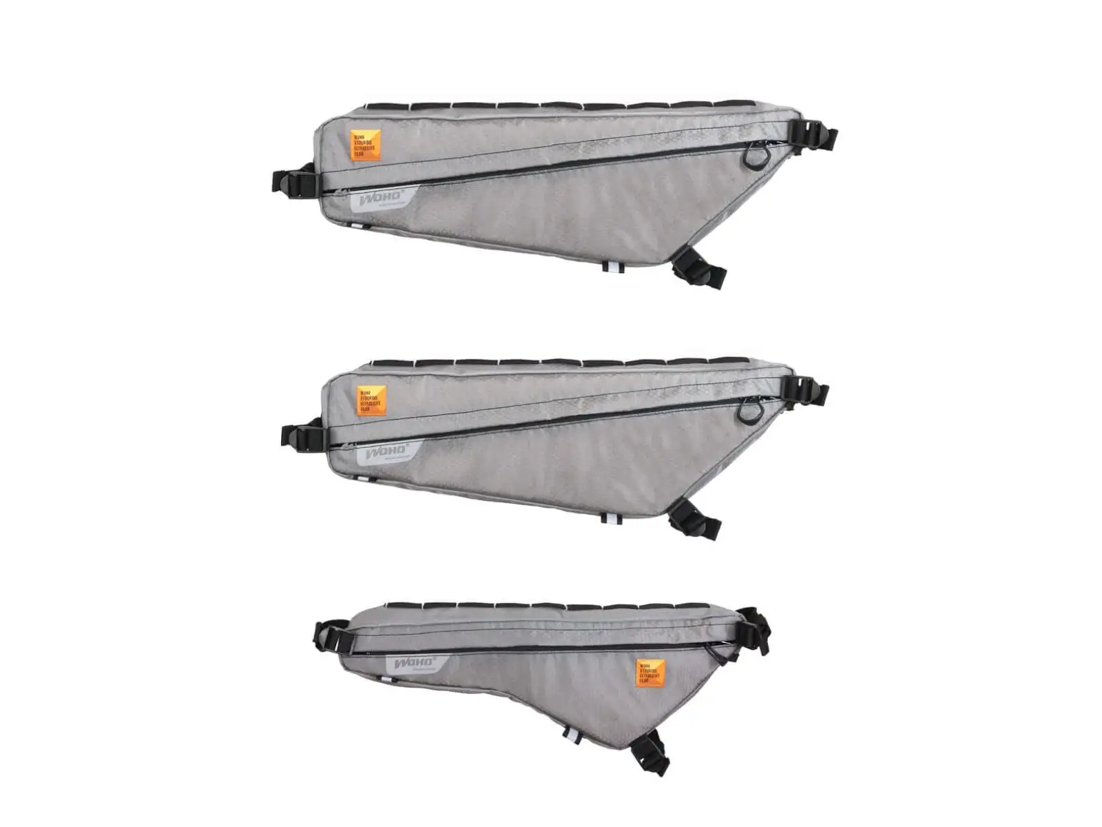 Woho X-Touring frame bag 4.7 l Honeycomb Iron grey size L