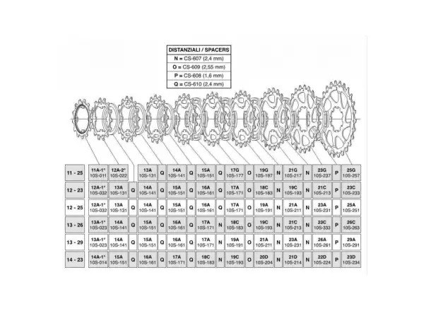 Campagnolo sprocket 16 teeth for 10sp cassette