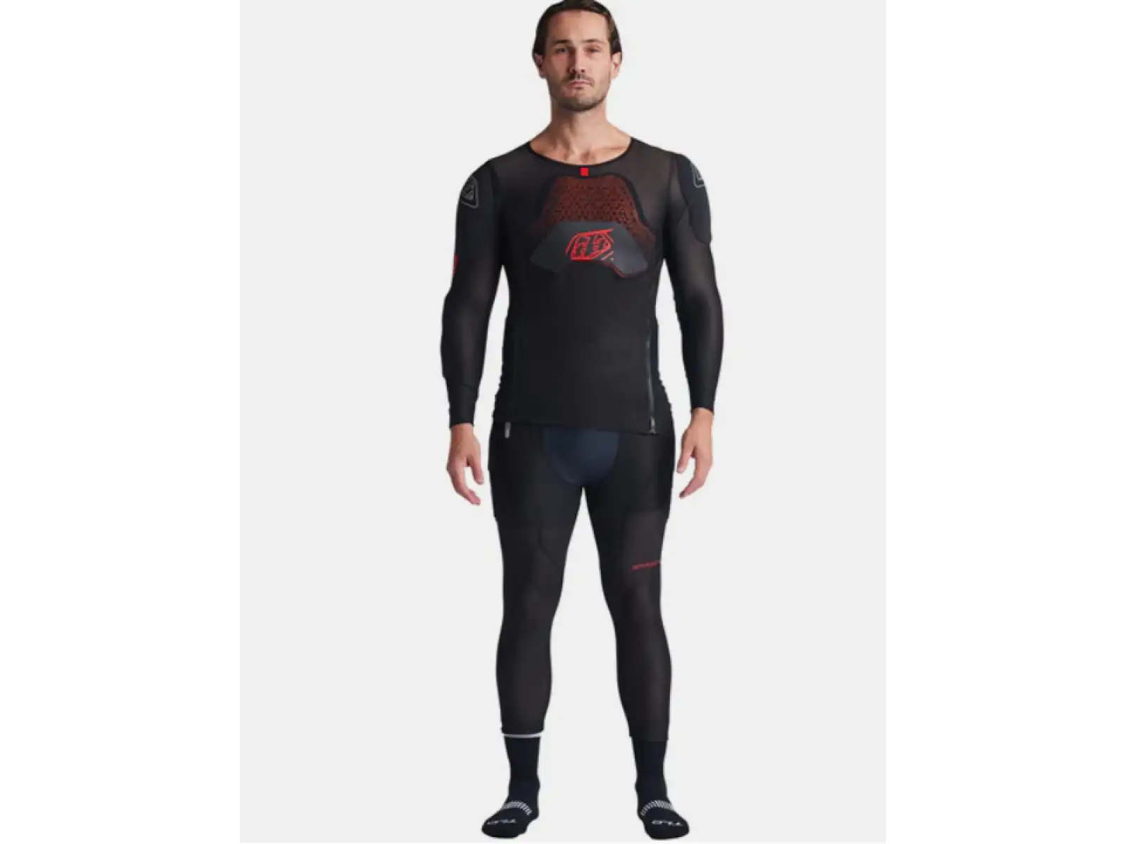 Troy Lee Designs Stage Ghost D3O Solid protective vest with long sleeves Black