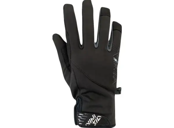 Silvini Ortles children's softshell winter gloves black/charcoal