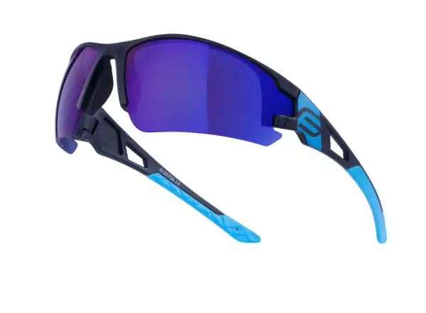 Force Calibre cycling glasses blue/blue mirror lenses