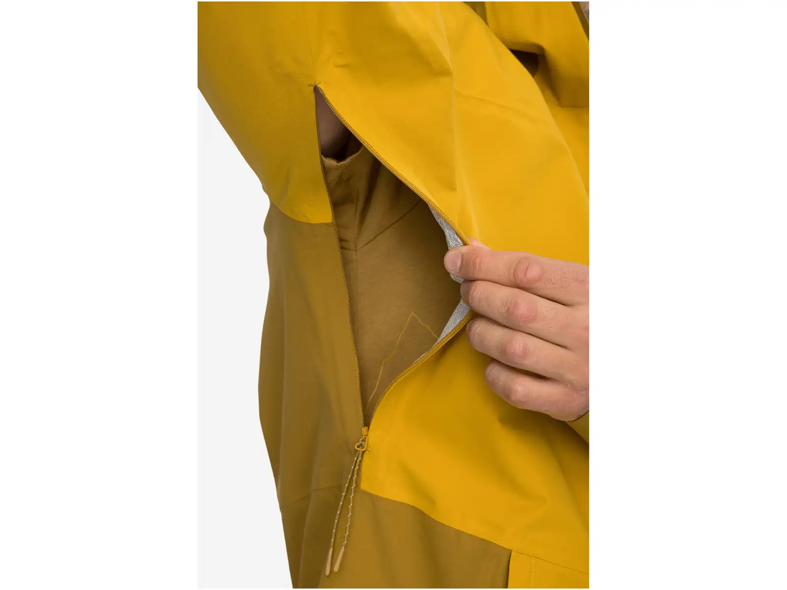 Viking Numani men's jacket Brown/Yellow