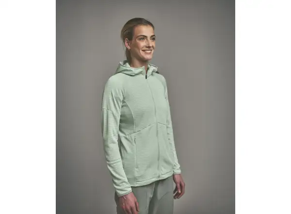Ortovox Fleece Light Grid Hoody women's sweatshirt Green Acid