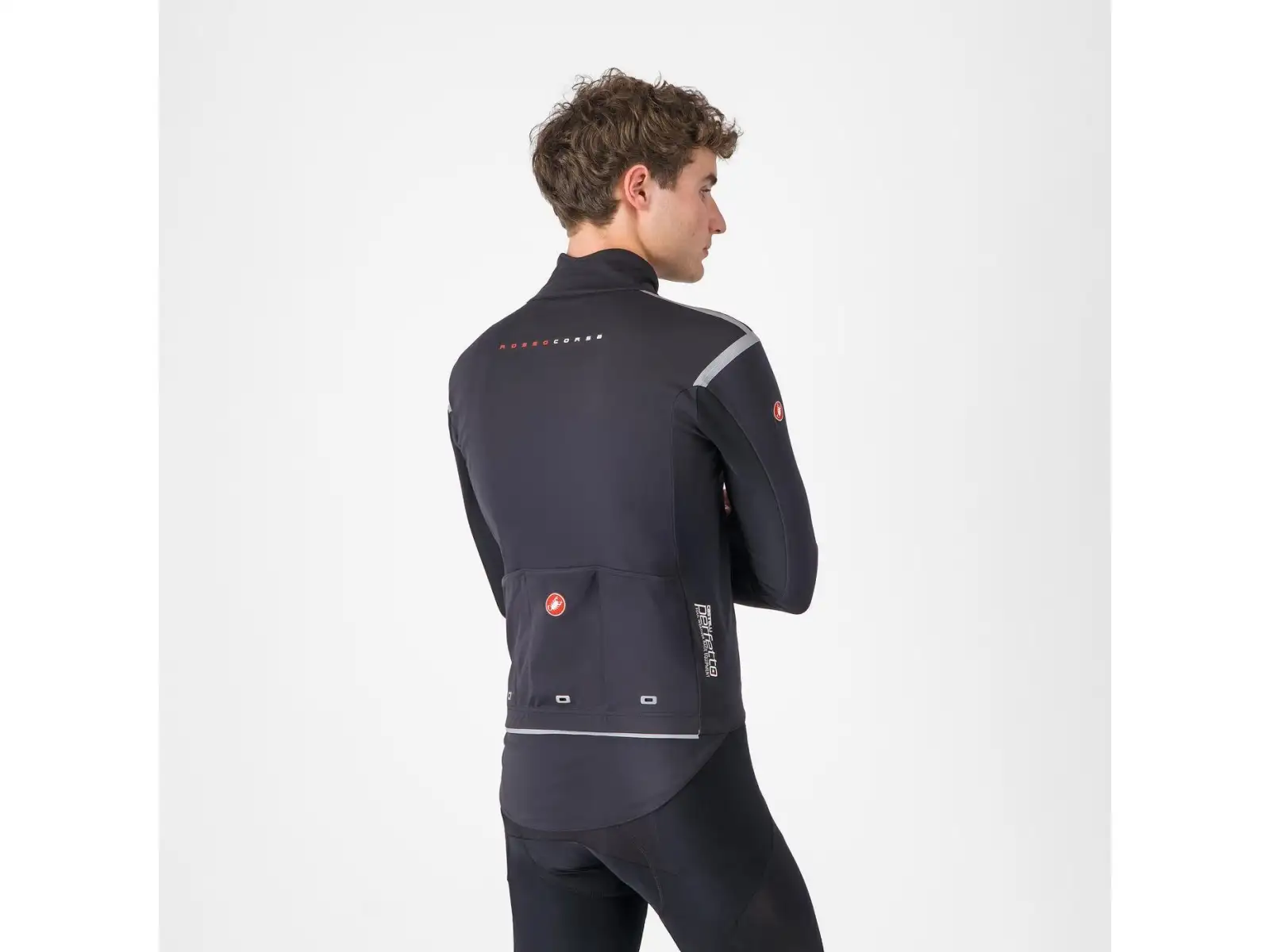 Castelli Perfetto RoS 3 Jacket men's jacket Light Black/Silver Reflex