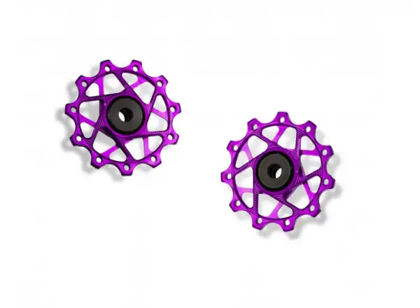 Garbaruk derailleur pulleys for Shimano 11 spd. 11+11T Violet