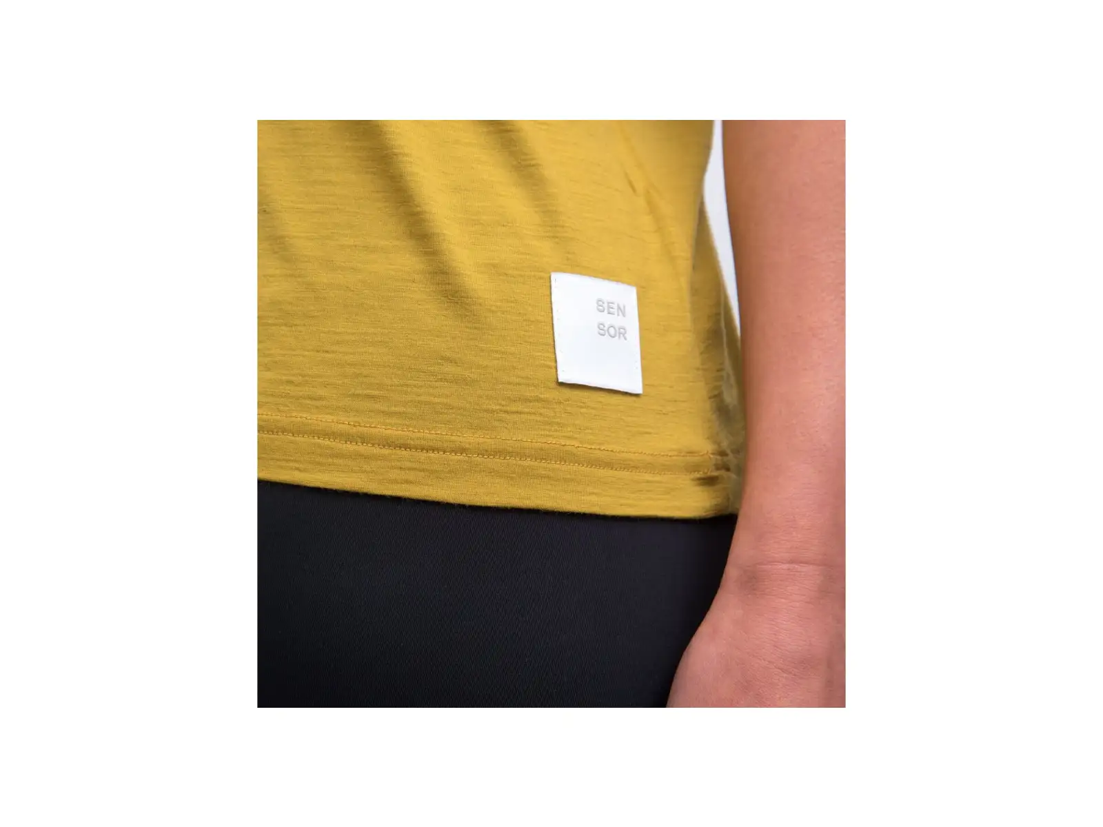 Sensor Merino Air Traveller women's short sleeve shirt Mustard