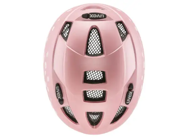 Uvex Kid 2 CC helmet Pink Polka Dots