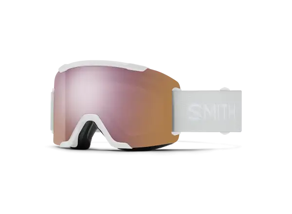 Smith Squad ski goggles White Vapor / ChromaPop Everyday Rose Gold Mirror (2 lenses)