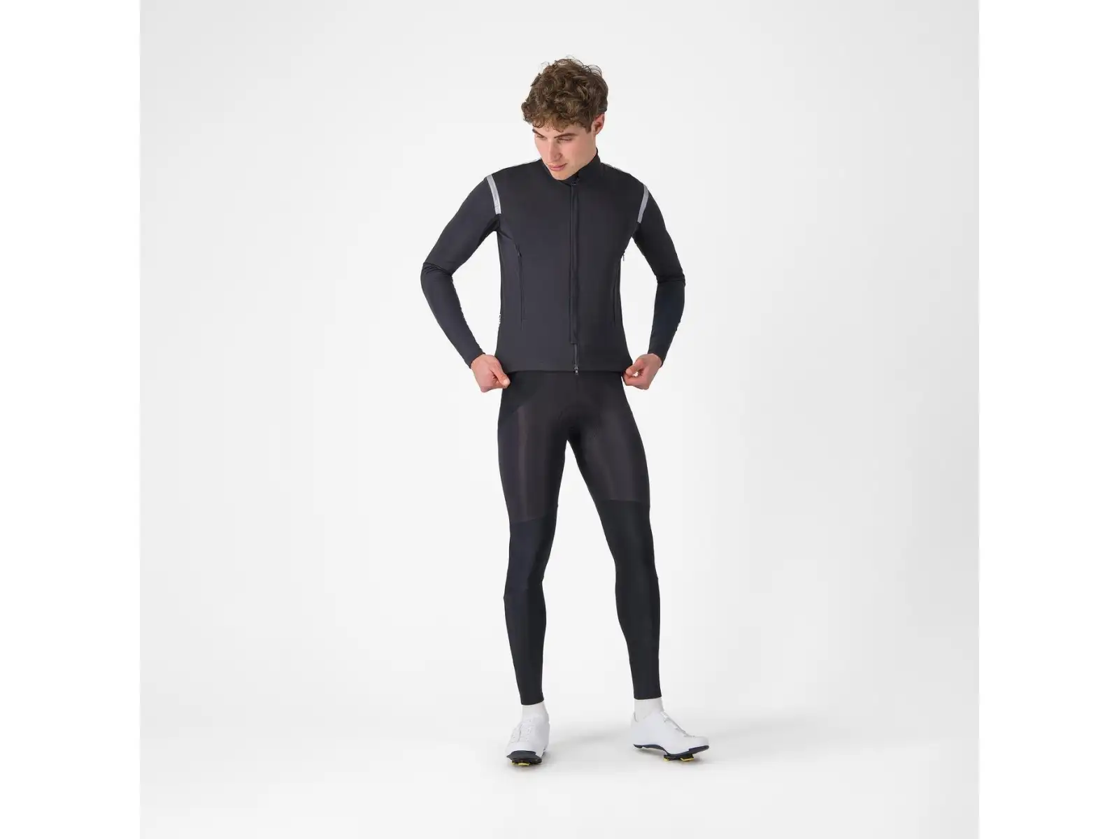 Castelli Perfetto RoS 3 Jacket men's jacket Light Black/Silver Reflex