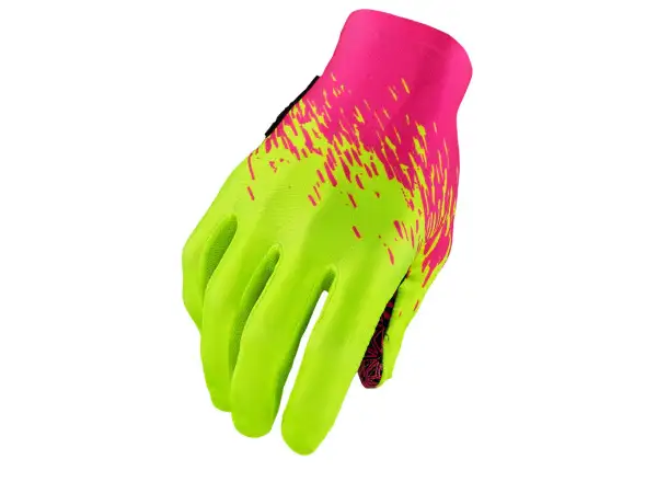 Supacaz SupaG long gloves Neon Pink/Neon Yellow