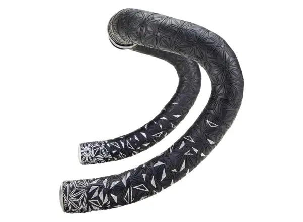 Supacaz Super Sticky Kush Star Fade bar tape Platinum Print/Platinum Plugs