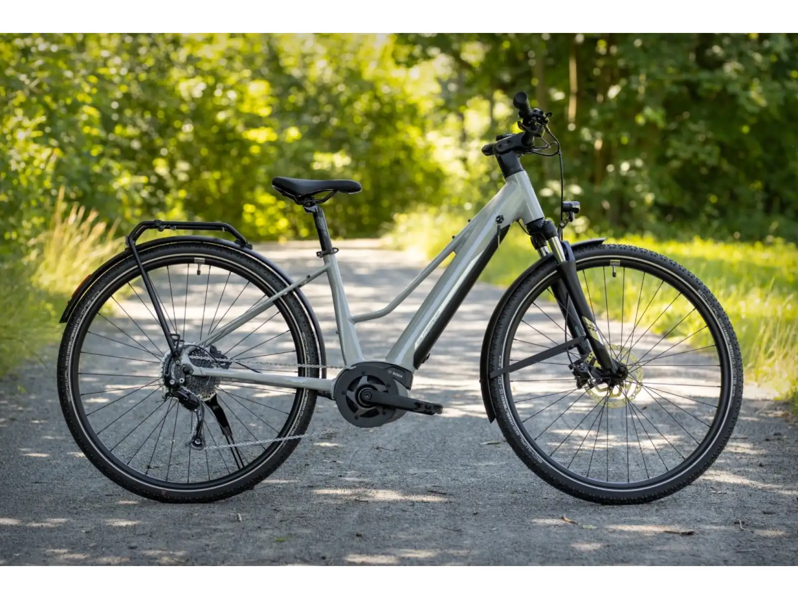 Superior eXR 6050 BL trekking e-bike Gloss Gray/Chrome Silver