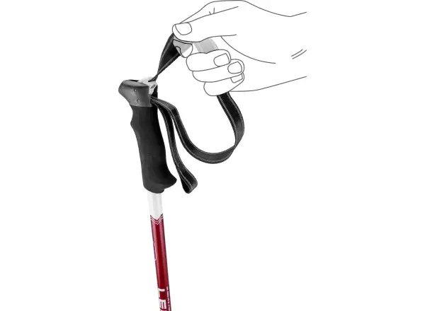 Leki Trail Lite trekking poles tamarillo/white