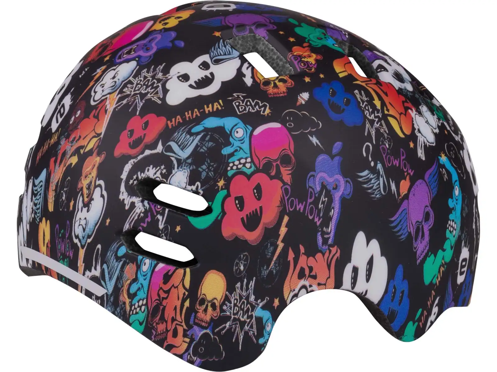 Etape Buddy kids cycling helmet black/graphics matte