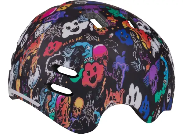 Etape Buddy kids cycling helmet black/graphics matte